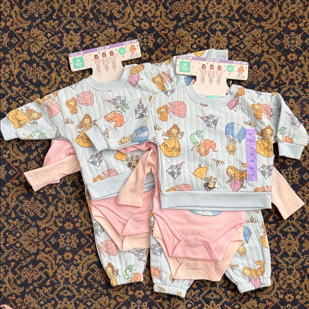 Disney Baby Princess Print 4-Piece Set